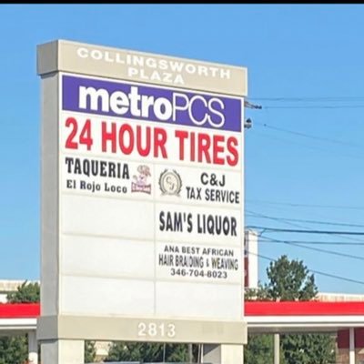 24 Hour Tire Shop Open All Day Every Day to better service the Houston area we offer Roadside service!
