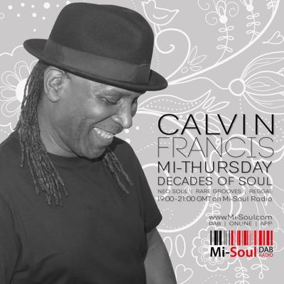 LISTEN TO CALVIN FRANCIS ON https://t.co/VQOqdxDUXw EVERY THURSDAY 7-9pm DECADES OF SOUL!