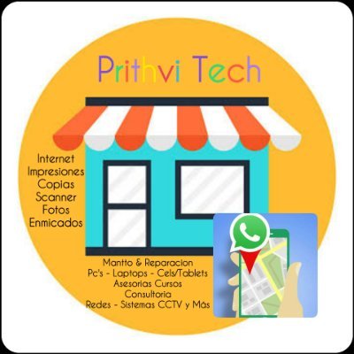 Prithvi_Tech's profile picture. Tech Office / Soporte Remoto TI / Pcs Laptops / Cctv / Android - Redes - Cloud Computing / Capacitación / Consultoría