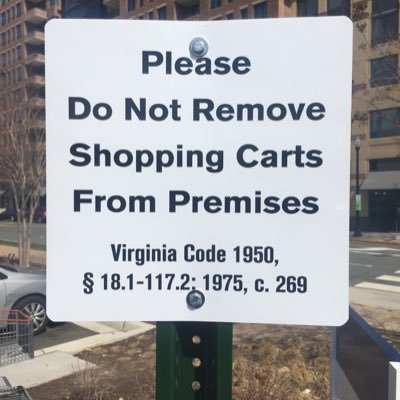 Abandoned carts aren’t just an eyesore. They impact the quality of life for those who live/work/play in Pentagon City/Crystal City. Hottest Twitter in #22202.