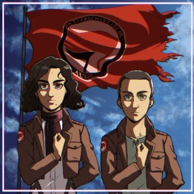 Two leftists reread & dunk on the imperialist manga known as Attack on Titan. 
https://t.co/qgJoSnk1c8
https://t.co/EvKYHcbRs6

Art by @softantiseptic