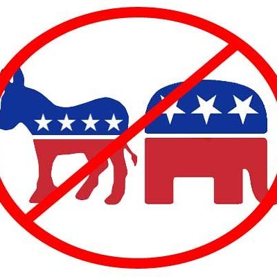 Encouraging people to reject the two major parties (Democrats and Republicans) and support 3rd party and independent candidates wherever they run. #Vote3rdParty