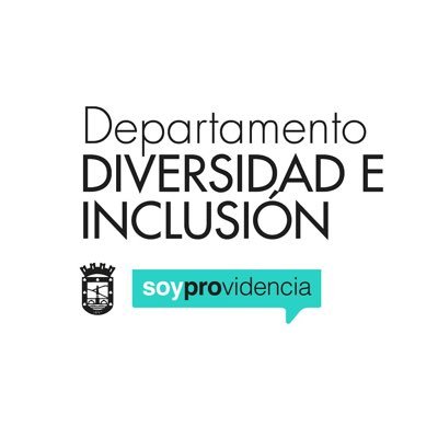 Cta oficial del Depto. de Diversidad e Inclusión @muni_provi. Por una comuna respetuosa y sin discriminación. #Mujer #Infancia #Migrantes #LGBTI #Discapacidad