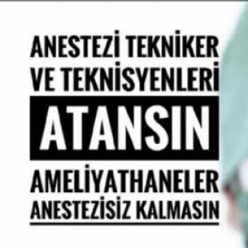 AnesteziTurkiye's profile picture. Anestezi Teknikerleri ve Teknisyenleri Sosyal Medya Dayanışma Hesabı