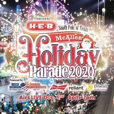 The largest, illuminated holiday parade in Texas takes place the first Saturday in December in the great City of McAllen! #mcallenholidayparade