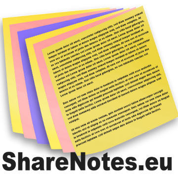 ShareNotes.eu was brought to you by APP - Another PHP Program. ShareNotes.eu is a great service to manage and share your todos, notes, articles and much more.