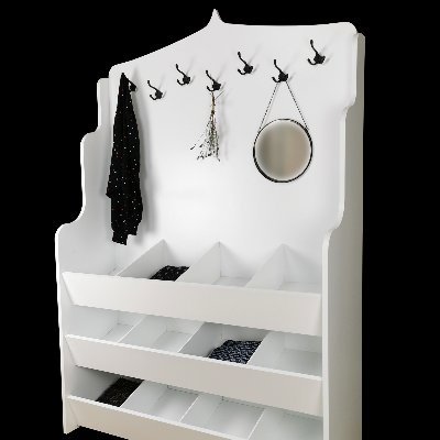 My clothes regularily ended up in messy piles in the wardrobe. I designed a solution that works for me: For when you don't have time to fold and hang.