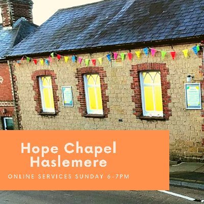 Help us keep historic Hope Chapel in Haslemere open. Services back in person on Sundays 6pm-7pm, alternatively join us on Zoom or YouTube.