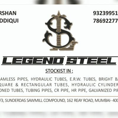 Legend steel are leading suppliers of MS seamless pipe, E.R.W, GI PIPE, Hydraulic Pipe, Square pipe, Rectangular pipe, CR, HR pipe, honed tubes, Bright bar, ms
