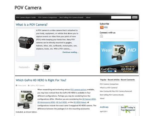 Dedicated to helping you make an informed buying decision and find the right POV camera to fit your needs.