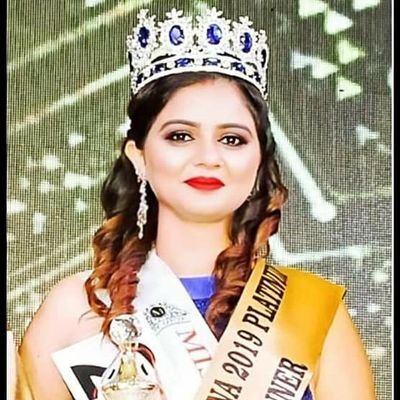 alahan_pooja's profile picture. Mrs.Haryana2019,Mrs.India Face2019, https://t.co/15m5JHxwhu. govt College Adampur,M.A,MMC,B.ed,M.Phil,doing Ph.d,HPSC topper,best actress,dancer,