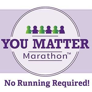 No running required! The goal of this marathon is to create positive connections within communities by inviting people to share You Matter cards with others.