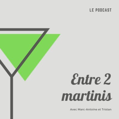 DeuxMartinis's profile picture. Ton 5@7 virtuel hebdomadaire. 
Discussions de bureau sur le monde des affaires, à écouter dans le confort de ton foyer, avec un p'tit drink bien sûr!

#Podcast
