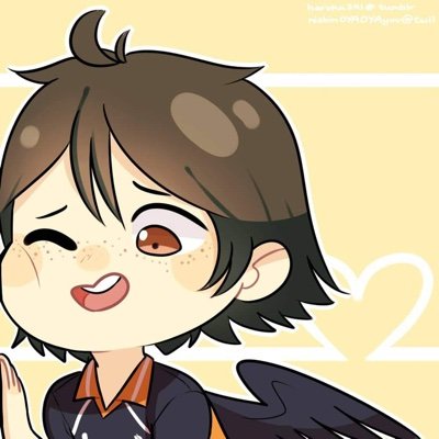 Gomen Tsukki! ||Dm are always open|| 
Matching pfp with: @Saltyshima_11 
Adopted by: @ezeunio
||pronouns:He/Him||     ||Admins pronouns:They/Them||