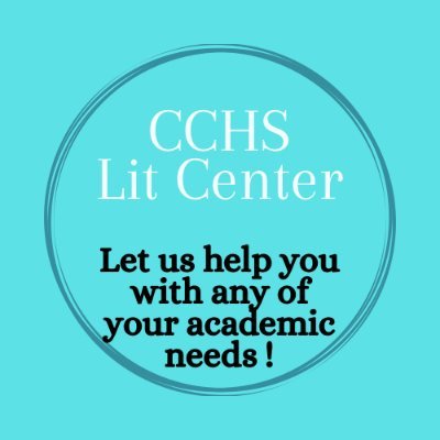 The CCHS Literacy Center is here to help you succeed! Need help with a paper? Understanding a difficult concept? Completing homework? Let us help!