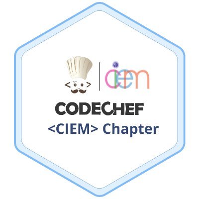 CodeChef-CIEM Chapter is an initiative for the students who are passionate about Coding and Learning new things.