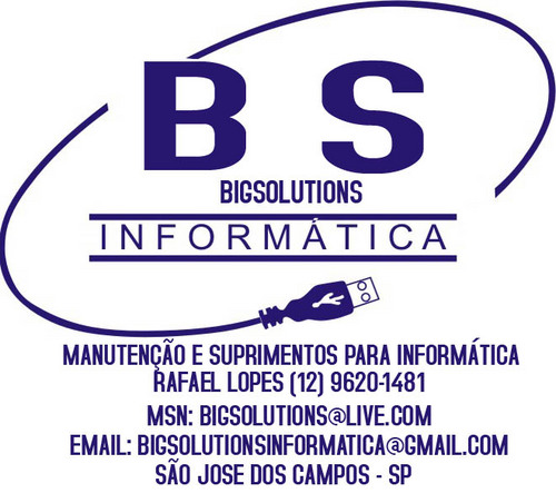 BIGSOLUTIONS1's profile picture. BIGSOLUTIONS INFORMÁTICA - ÓTIMOS PREÇOS

bigsolutions@live.com