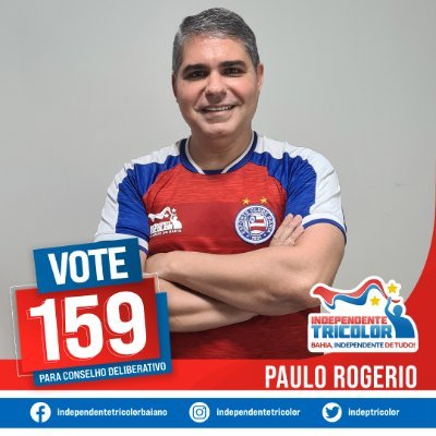 Paulo Rogerio Britto de Campos. Conselheiro do EC Bahia pelo Independente Tricolor (@indeptricolor). Sócio da Quântico Tecnologia. #BBMP