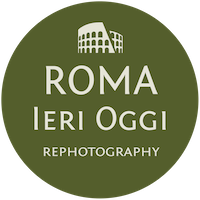 Un tributo alla città di Roma, fotografie del passato fuse con immagini attuali.