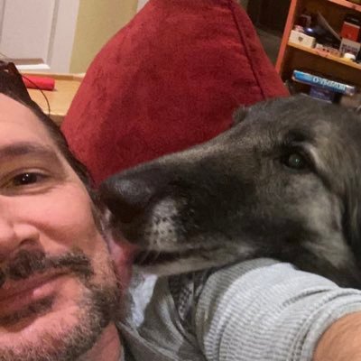 martychirp's profile picture. RTs = Interesting, Bizarre, Cute or a Cat or Duck. Sammy licking my face in Profile Pic. True story.