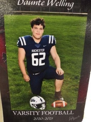 Rochester High School, Class of 23, Football(OL/DL, 6'5 300lbs)
1st Team All Conference OL, 2nd Team All Conference DL