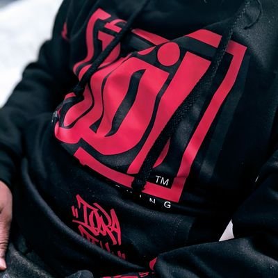 Islamic/Urban wear, combining Arabic and graffiti.