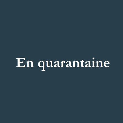 Compte twitter du blog https://t.co/1qRMGrOkYU pour tout savoir sur la crise de la quarantaine et apprendre à relever les défis qui attendent les quarantenaires.