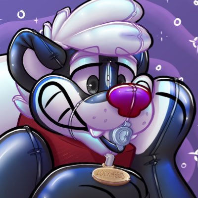 Shh! Secret skunk stuff in here! (NSFW AD, squeaky art vault, and bounce-house of @LockheedSkonk ) 🔞