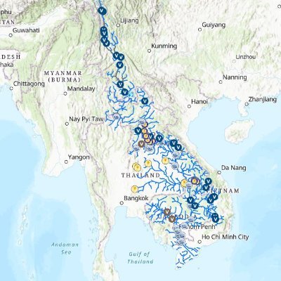 Mekong Dam Monitor: Providing near-real-time monitoring of Mekong River Basin dams and their impact. By @StimsonCenter & @EyesonEarth2.