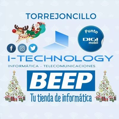 Tienda de informática 👨‍💻 y telefonía móvil 📲 de #Torrejoncillo. 👨‍🔧 Servicio técnico propio. Tiendas @BEEP_es y punto @DIGImobil_es. #RegalaTecnología 🎁