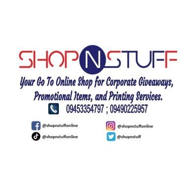 shopnstuff's profile picture. Your source for corporate giveaways, campaign materials, & promo items needs in the Metro. Quality item that's affordable and functional. Let your brand shine!