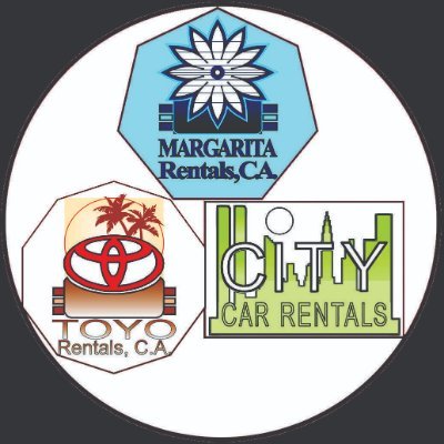 Margarita Rentals, City Car Rentals y Toyo Rentals, un prestigioso grupo de empresas de alquiler de vehículos en la Isla de Margarita.