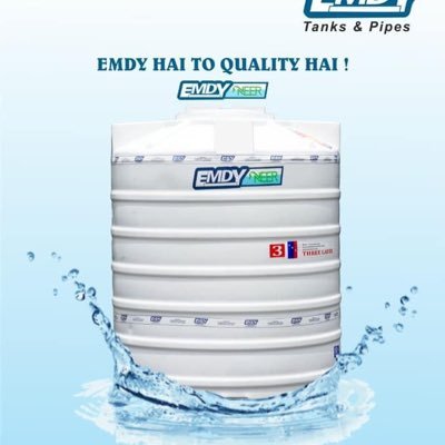 EMDY PLAST PVT LTD is water tank and piping solution provider firm which is the state’s one of the fastest growing water storage solution company.