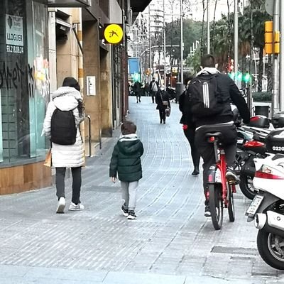 Denuncio al ciclista urbano incívico de Barcelona. Tambien a los patinetes. Se ve que molesto a los #bicisecta.