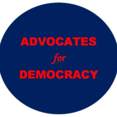 AdvocatesforDe2's profile picture. Advocates for Democracy supports American democracy, values and rule of law. We strongly oppose Donald Trump’s corruption, dishonesty, divisiveness and racism.