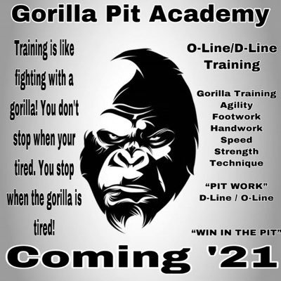 Official account for Gorilla Pit Academy specializing in OLine/DLine Training and offering all training for all age student athletes. #GPA “WIN IN THE PIT”