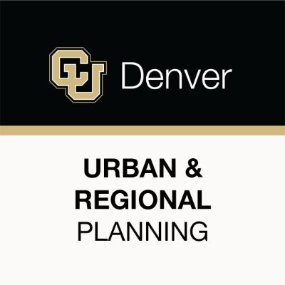 @CUDenver Urban and Regional Planning Department. We focus on Healthy Communities, Urban Revitalization & Regional Sustainability