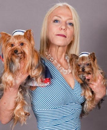 Starred TV reality series “Doggie Moms” w/ beloved super models Portia & Rosie (RIP); new #cleochimodel, active NY dog social scene, animal fundraisers, fashion