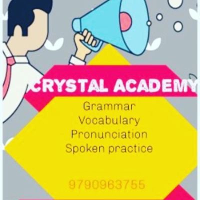 Crystal Academy passionately trains on grammar, pronunciation, spoken practice and IELTS and many more for all age groups from kindergarten to adults
