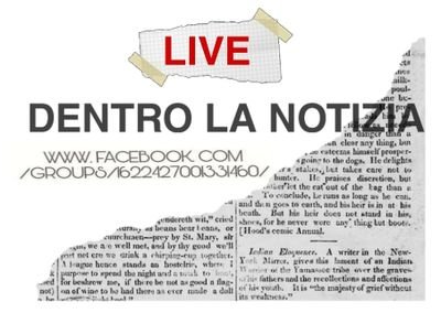 ABBIAMO SELEZIONATO LE MIGLIORI TESTATE GIORNALISTICHE ITALIANE SEMPRE SUL PEZZO L'INFORMAZIONE ENTRA A CASA TUA