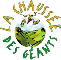 Talus’In,mascotte du Trail de la Chaussée des Géants qui se déroulera le samedi 1er juin 2024, pour la 11° éd., à Thueyts (07), avec sa marraine Aurélia Truel !