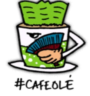 #cafeole es un espacio tuitero en el que políticos y ciudadanos nos virtualizamos y desvirtualizamos con un café con mucha gracia, por eso del olé.