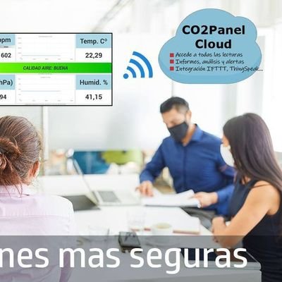 Garantizamos la seguridad de las personas en restaurantes, oficinas y escuelas mostrando de una manera sencilla el nivel de CO2 en el ambiente