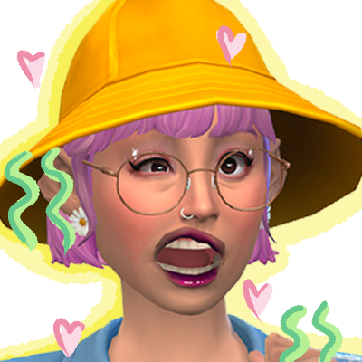 Hi friends, it's Plum here! 🌈✨No-CC build enthusiast 💚 Catch me on Twitch for Illustration + Cozy Games (i.e. Sims) ➜ schedule TBA ☆