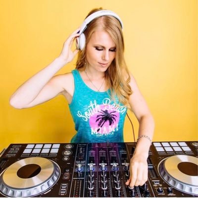 Young professional female DJ from Holland based in London