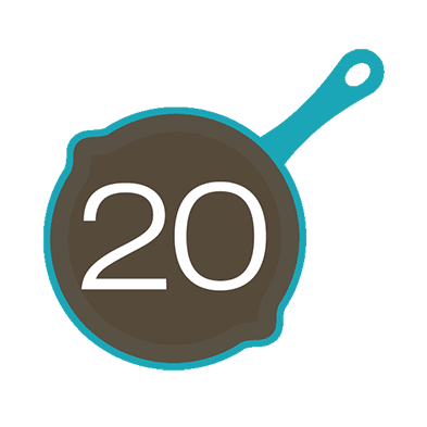 20 Dishes gives you an easy custom meal plan, shopping list and easy step-by-step meal prep instructions to make your meals in record time.