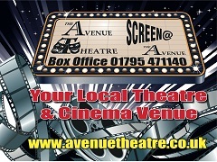 Theatre & Cinema venue. Registered Charity No 1148930 Live Theatre , Film Screenings, & Room Hire (01795471140 ) / admin@avenuetheatre.co.uk