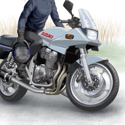 バイク乗りイラストレーター イラスト講座運営 GSX400S刀&スティード400&レガシィB4  無言フォロー失礼します イラスト作品⇒インスタsonia.illust #GSX400S刀 #400カタナ #スティード400 #レガシィ #レガシィB4