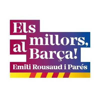 En aquesta compte donarem suport a Els Millors al Barça @EmiliRousaud
