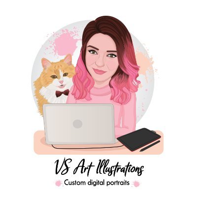 My name is Victoria and I am a digital artist. I do custom portraits from your photos. Check out my Etsy store! #digitalartist #customgift #giftideas #portrait